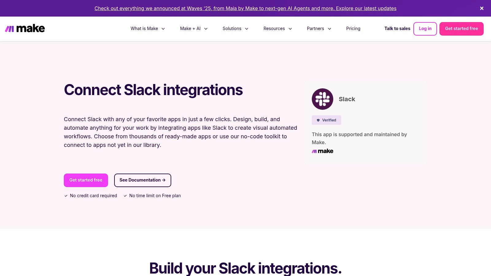 Make (formerly Integromat) – Slack Integrations