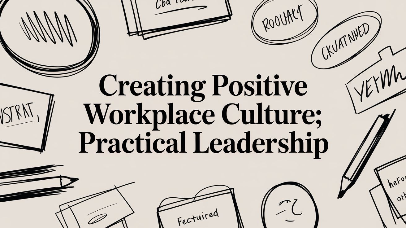 Creating positive workplace culture: Practical leadership