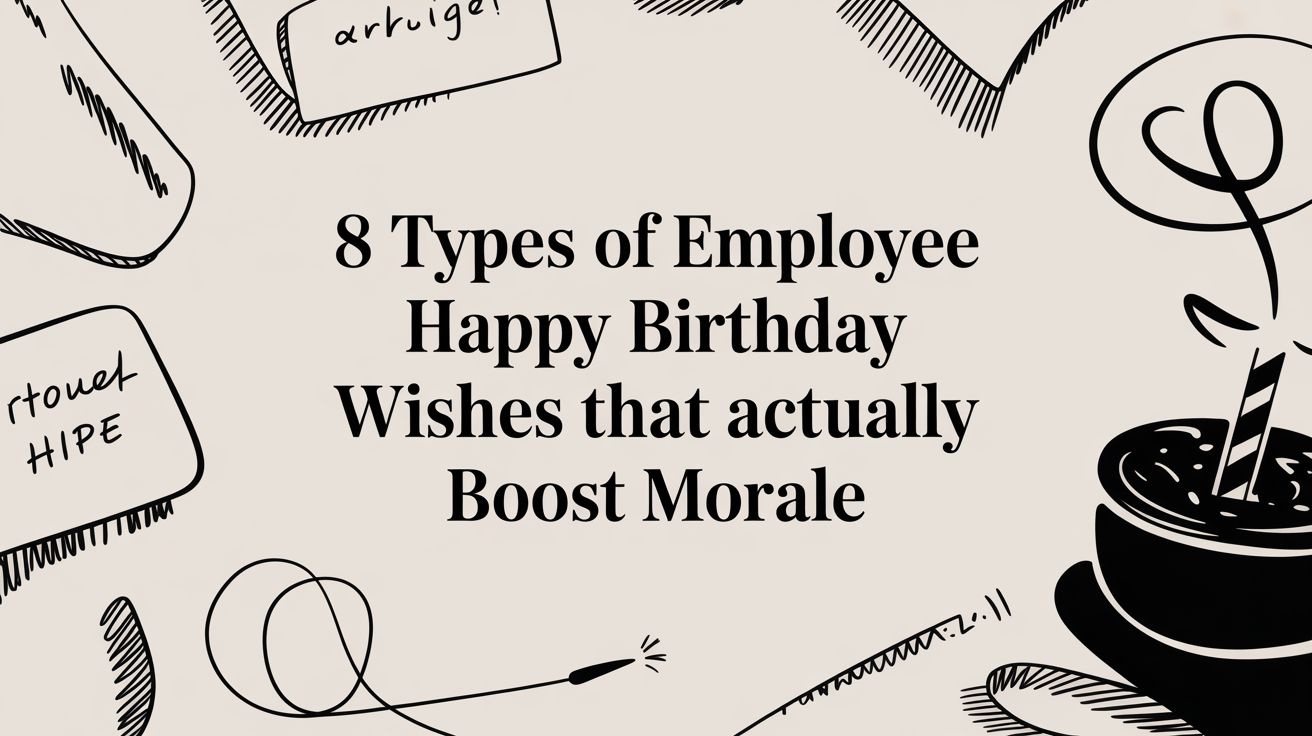 8 Types of Employee Happy Birthday Wishes That Actually Boost Morale