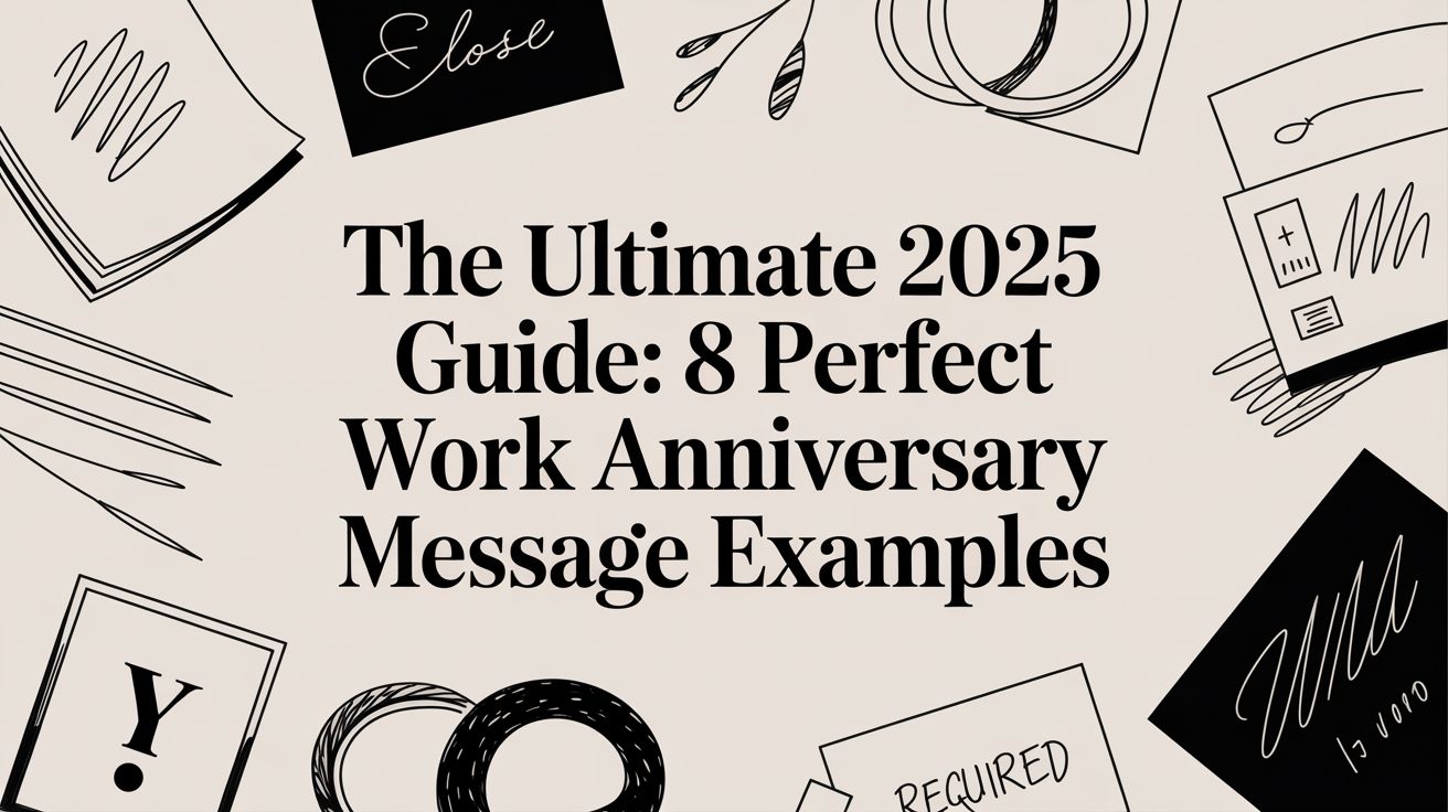 The Ultimate 2025 Guide: 8 Perfect Work Anniversary Message Examples